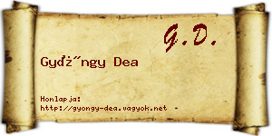 Gyöngy Dea névjegykártya